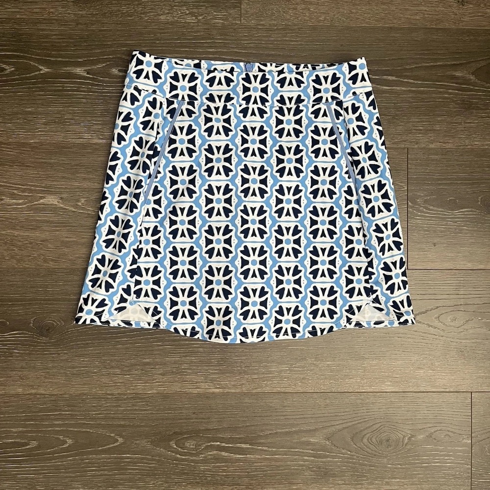 Vineyard Vines Skirt Skort Womens Sz 2 Blue Golf Tennis Preppy Pickleball Active